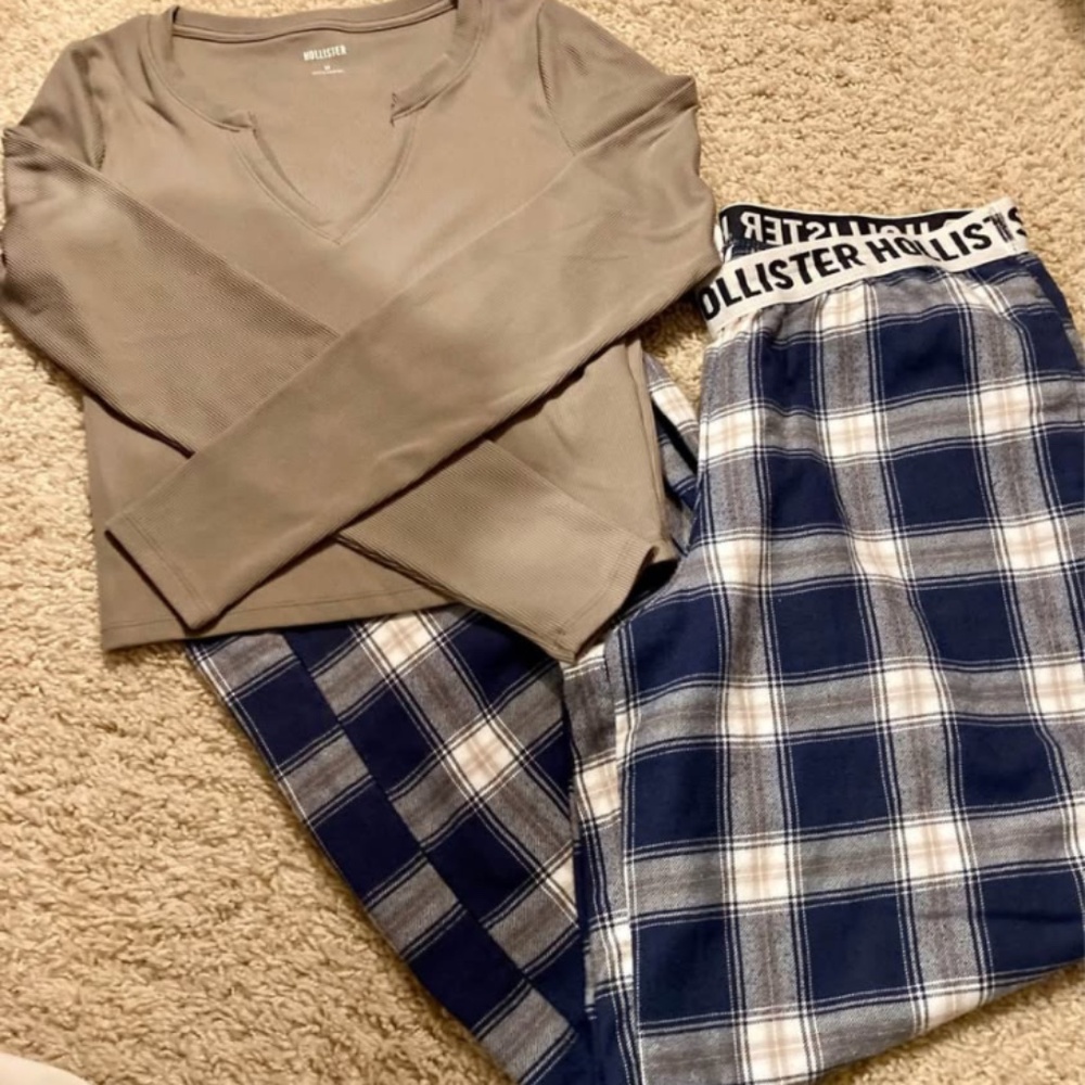 Hollister pj pant with matching Henley